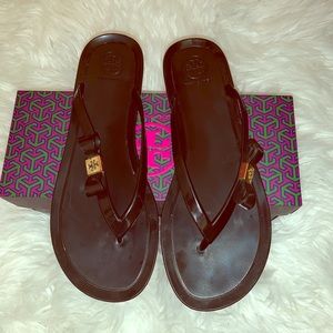 Tory Burch Black Thong Sandals